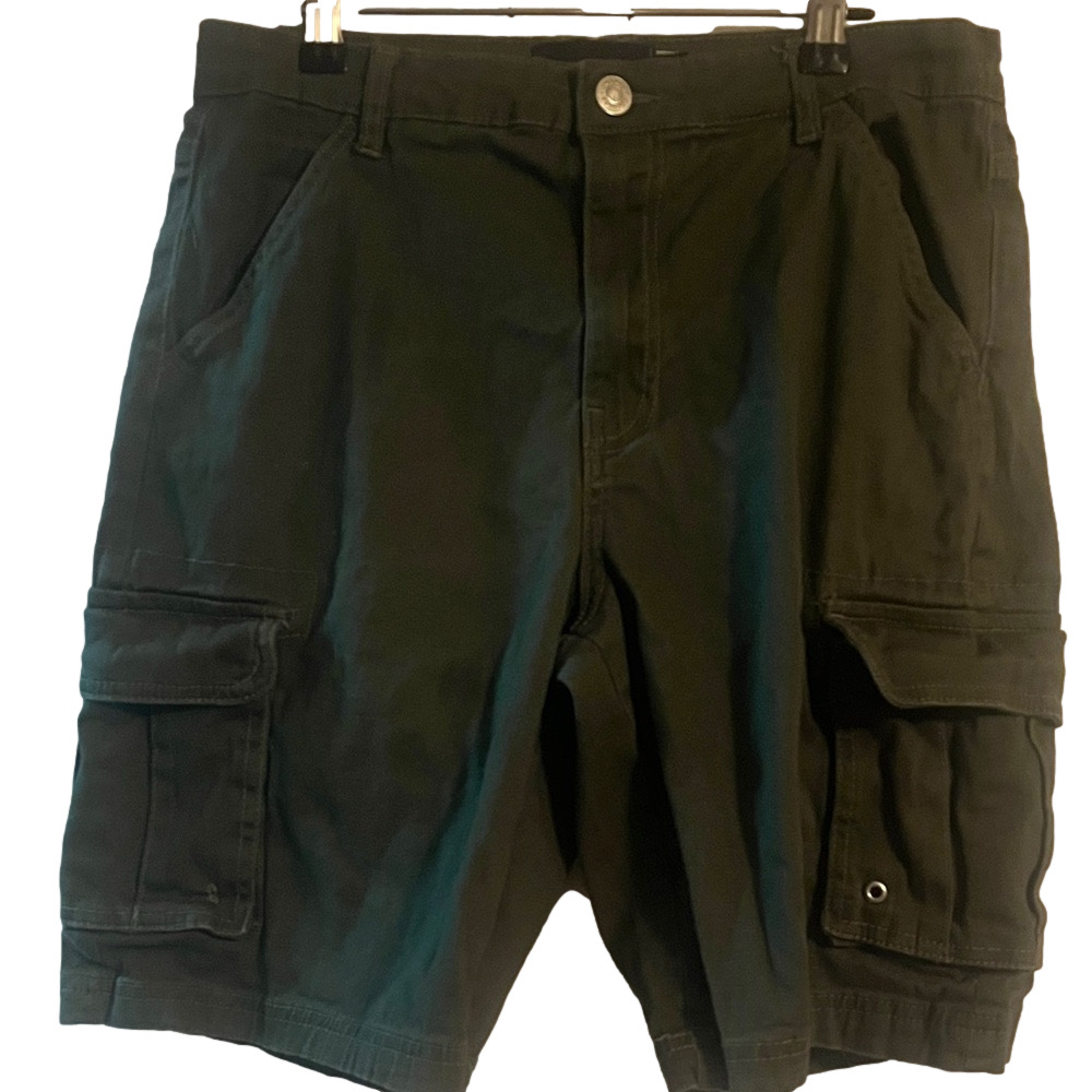 Refuge Juniors Navy Green Cargo Shorts | EUC | Sz 5